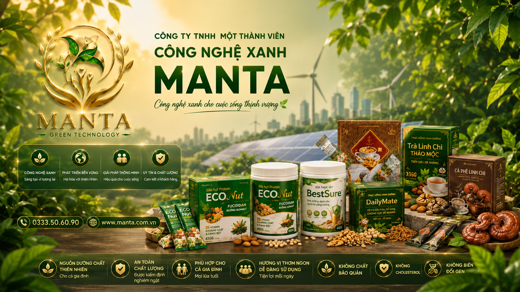MANTA Tinh Hoa Dinh Dưỡng Từ Hạt